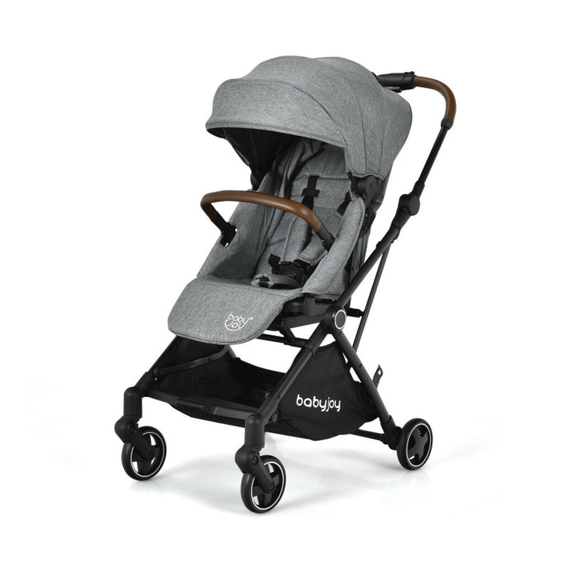 2-In-1 Convertible Aluminum Baby Stroller with Adjustable Canopy